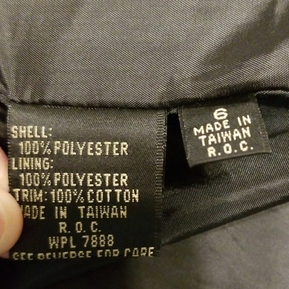 Woman's Trenchcoat Unbranded Black NO LINER size 6 GUC READ - Picture 6 of 8